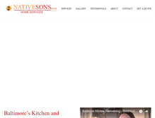 Tablet Screenshot of nativesonsinc.com